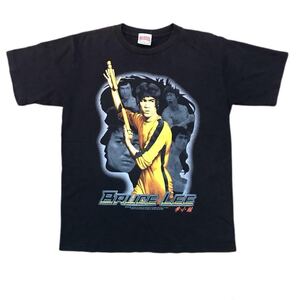 00s 90s Bruce Lee 大判プリント Tシャツ 半袖 Bruce Lee ブルースリー ヴィンテージ ムービーＴシャツ 貴重