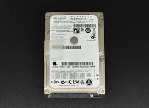 当日発送 Apple純正 HDD 2.5インチ SATA 250GB FUJITSU 正常 フォーマット済み SER：NO.K94DT972621N 655-1546