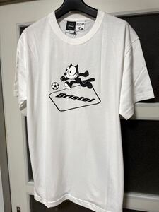 送料無料 M FCRB F.C. Real Bristol FELIX THE CAT SUPPORTER TEE フィリックス Tシャツ ホワイト