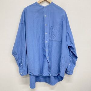 【Graphpaper】グラフペーパー★長袖シャツ Oxford Oversized Band Collar Shirt オックスフォードオーバーサイズ GM224-50043B サイズF 09