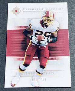 2004 Upper Deck Ultimate Collection Clinton Portis /750 65 Redskins NFL 750枚限定　シリアル　レッドスキンズ　カード