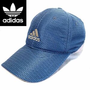 adidas アディダス ベースボールキャップ メッシュ素材 ネイビー ワンポイントロゴ