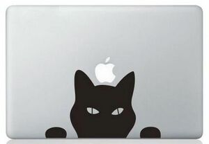 MacBook ステッカー シール Black Cat (15インチ)