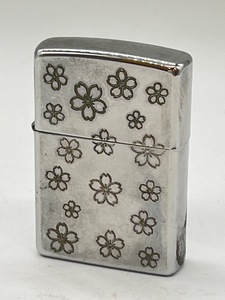 S5793■ ZIPPO ジッポー オイルライター 2010 H フラワー 花模様 喫煙具 ヴィンテージ USA シルバー カラー ■