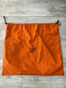 エルメス HERMES 布袋 保存袋 巾着袋 オレンジ 巾着 旧型 バッグ用 特大 美品 57cm×53cm ガーデンパーティ バーキン ケリー