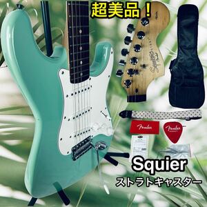 超美品♪ Squier Affinity Stratocaster Surf Green