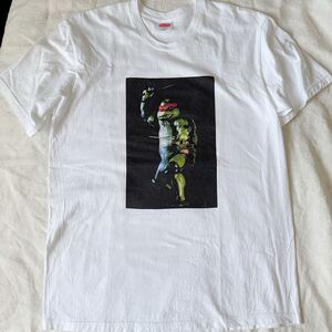 SUPREME シュプリーム 21SS Raphael Tee ミュータントタートルズ ラファエロ プリント 半袖 Tシャツ ホワイト Mサイズ