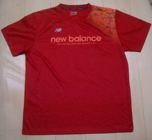 美品★NEW BALACE(ニューバランス）☆メンズ☆DRY半袖Ｔシャツ☆サイズＬＬ（チェスト104-112）☆色は赤☆ポリエステル100%