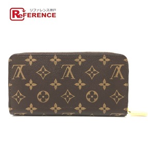 未使用 LOUIS VUITTON ルイヴィトン M42616 ジッピー ウォレット ラウンドファスナー モノグラム 長財布 ブラウン レディース【中古】