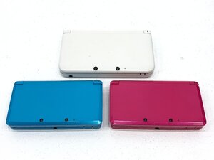 △【1】ジャンク 初期化済み NINTNEDO 3DS/3DS LL 3台 まとめ ニンテンドー 同梱不可 1円スタート