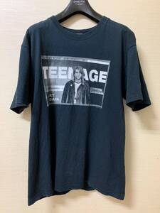 00ｓ ビンテージ品/ヴィンテージ/レア物 NIRVANA KurtCobain Tee ニルヴァーナ/カートコバーン Tシャツ ブラック/黒 Mサイズ