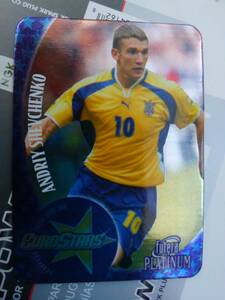 】Futera 2001 Platinum】EU 14of18 /Andriy Shevchenko●3800限定 Euro Stars