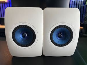 KEF LS50 スピーカー ペア ホワイト 白 ブルー 青 ケーイーエフ