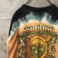 sublime タイダイ染め 花 フラワー ロック バンド Tシャツ