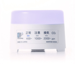 新品 CO2Lamp CO2センサー ホワイト 二酸化炭素測定器 濃度計 検出器 CO2濃度 アラーム 高精度 日本製 卓上型 日本精機 白