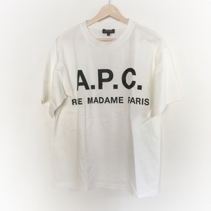 アーペーセー A.P.C. 半袖Tシャツ サイズS - 白×黒 レディース 美品 トップス