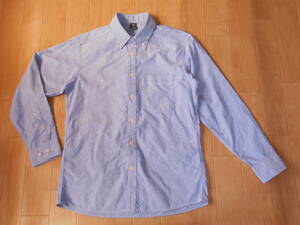☆mont-bell/モンベル　コアスパン・オックスフォード長袖BDシャツ　サイズS大き目 中古美品！　ボタンダウンクライミングトレッキング