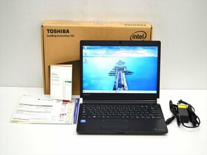 ■ほぼ未使用!!■東芝 dynabook　P1R3JPEB　Celeron 3865U　メモリ4GB/SSD256GB　ノートパソコン　Win10　マイクロオフィス2019付き