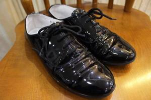 イタリア製☆La TENACE/ラ・テナーチェ エナメルレースアップシューズ #869 size35(約22~22.5cm) repetto レペット☆