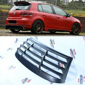 VW ゴルフ6 リアウィンドウルーバー GTI R32 2DR 4DR フォルクスワーゲン ウィング バンパー マフラー 1 ヘッドライト ボンネット ホイール