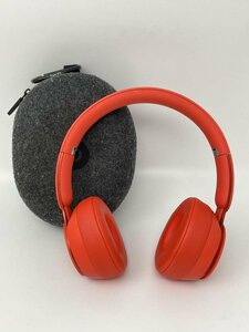 U256【動作確認済】 Beats by Dr. Dre Solo Pro Wireless Noise-Canceling On-Ear Headphones A1881 レッド