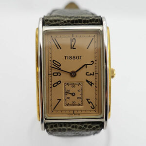 ★ TISSOT スモセコ クォーツ スクエアフェイス アラビア数字 A282 (0220490204)