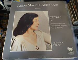 スイスGALLO盤 ANNE-MARIE GOLDENHORN / RECITAL DE PIANO バッハ/ショパン/プーランク/ラモー 極美品◆送料無料■即決◆交渉有