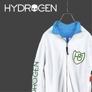 10M523◯ HYDROGEN ハイドロゲン リバーシブル ジップアップ ブルゾン ジャケット ライトアウター イタリア 春秋冬 L