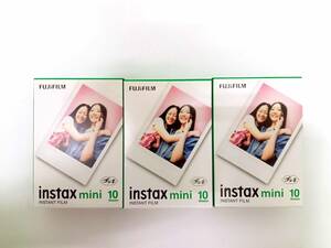 新品 未開封 チェキ用フィルム 10枚入 ３０枚 3箱 ホワイトフレーム INSTAX MINI JP1 インスタックス・ミニ フジフイルム FUJIFILM