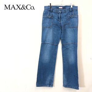 1O2025-F◆ Max&co マックスアンドコー デニムベイカーパンツ ジーンズ ボトムス ◆ size40 コットン インディゴ 古着 レディース