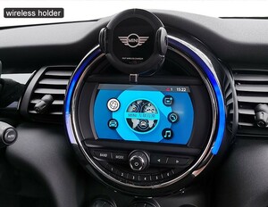 BMW MINI F54 F55 F56 F57 F60 専用 ワイヤレス充電　スマホを近づけると自動で開くスマホホルダー　ミニ専用スマートホンホルダー