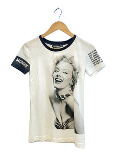 DOLCE&GABBANA◆マリリンモンロー/Tシャツ/38/コットン/WHT//