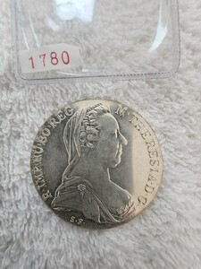 オーストリア　銀貨　マリアテレジア　１７８０ コイン　アンティークコイン　硬貨　古銭