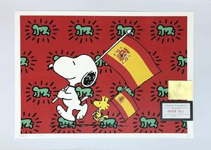 DEATH NYC アートポスター 世界限定100枚 スヌーピー SNOOPY ウッドストック PEANUTS ポップアート キースヘリング スペイン 現代アート 