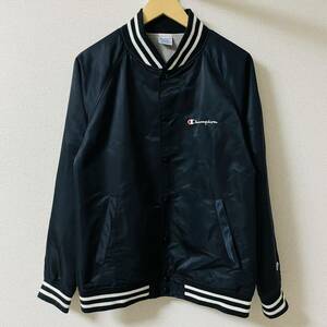 Champion チャンピオン ジャケット ナイロンジャケット 古着　ブラック　メンズ　M