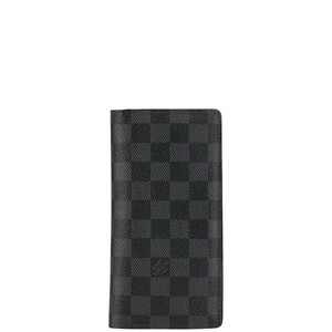 ルイ ヴィトン ダミエ ポルトフォイユ ブラザ 長財布 N62665 ブラック PVC レザー レディース LOUIS VUITTON 【中古】