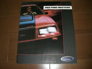 フォード・マスタング　【1983モデル　カタログ　23p】GT/GLX他