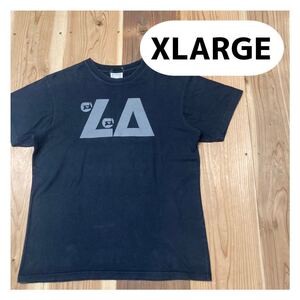 XLARGE エクストララージ 半袖 Tシャツ LA ビッグロゴ ブラック ストリート サイズL 玉mc1715