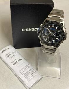 １円スタート！【美品】CASIO G-SHOCK GST-B400-1AJF カシオ ジーショック. タフソーラーアナデジ腕時計