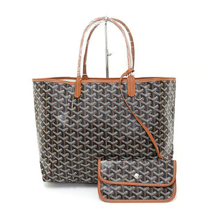 GOYARD サン・ルイ PM トートバッグ ブラック&ナチュラル ゴヤールディンキャンバス/カーフ 未使用品