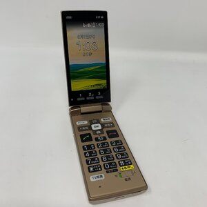 ◆美品◆KYOCERA/かんたんケータイ KYF38/8GB/シャンパンゴールド/16719