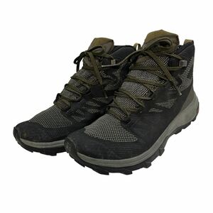 C418 salomon サロモン トレッキングシューズ 404763 GORE-TEX ゴアテックス US7.5 25.5cm カーキ ブラック