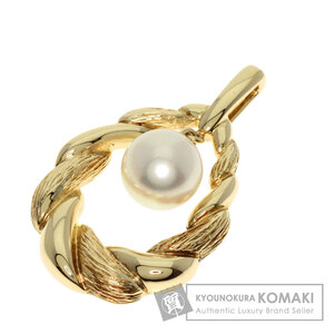 MIKIMOTO ミキモト アコヤパール 真珠 TOP ペンダントトップ K14イエローゴールド レディース 中古