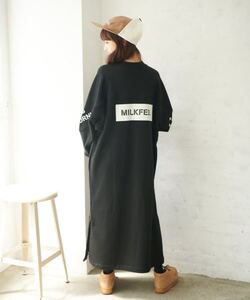 MILKFED. ミルクフェド　ladies レディース　PRINTED LOGO SWEAT DRESS スウェット　ロング　ワンピース　size:ONE SIZE 