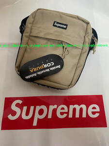 18SS Supreme Shoulder Bag Tan シュプリーム ショルダー バッグ タン ショルダーバッグ バック かばん ベージュ box logo 24aw