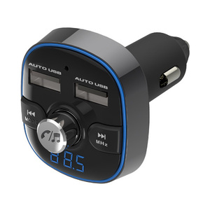 Bluetooth FMトランスミッター フルバンド USB2ポート 4.8A 自動判定 イルミ7色 ハンズフリー通話 スマホ音楽が聴ける カシムラ KD-210