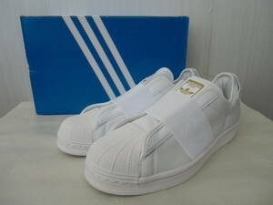 未使用 adidas Originals アディダスオリジナルス スニーカー GZ8398 25cm SUPERSTAR SLIPON ホワイト メンズ レディース