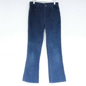 ラングラー ブーツカット コーデュロイ W31L30 Wrangler cords boot cut 32XL MADE IN USA TALON ZIP NAVY