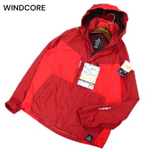 【新品 未使用】 WindCore ウィンドコア ワークマン WZ1200 空調ファア シェル パーカー ジャケットブルゾン Sz.L メンズ 赤　C4T01962_3#M