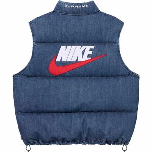 Supreme/Nike Denim Puffer Vest 2024SS Ingido Mサイズ 新品未使用 直営店購入 